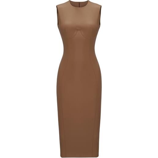 Lika abito corto smanicato - toni neutri