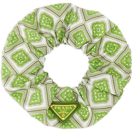 Prada elastico per capelli con stampa - verde