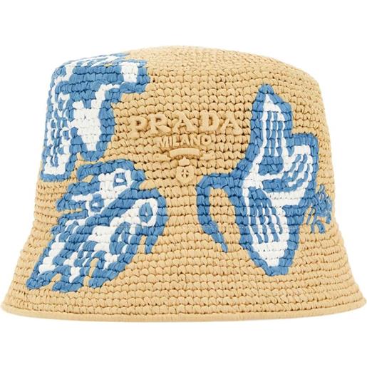 Prada cappello bucket - toni neutri