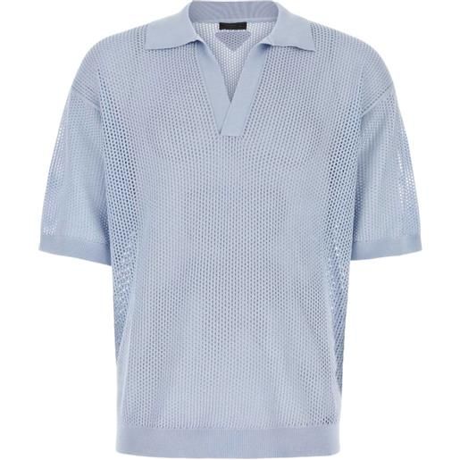 Prada polo in rete - blu