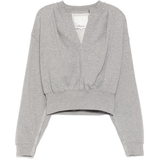 3.1 Phillip Lim felpa crop - grigio
