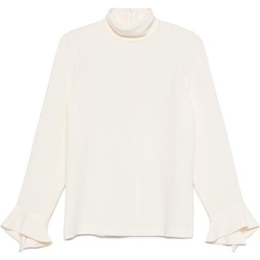 Alberto Biani blusa a collo alto - toni neutri