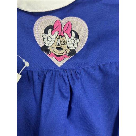 Disney grembiule scuola elementare blu bambina Disney ricamo minnie made in italy g204
