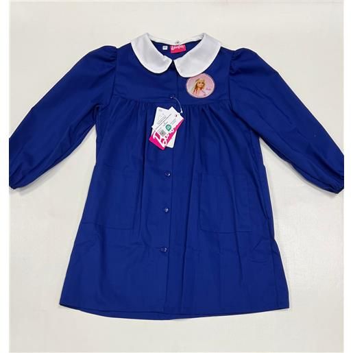 Disney grembiule scuola elementare blu bambina Disney ricamo barbie made in italy g201
