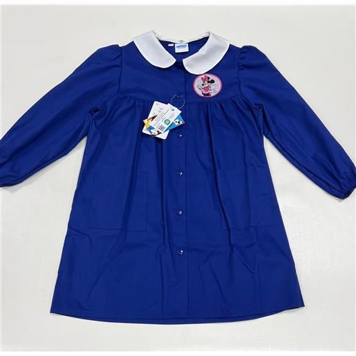 Disney grembiule scuola elementare blu bambina Disney ricamo minnie made in italy g204