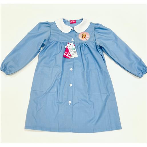 Disney grembiule scuola elementare celeste bambina Disney ricamo barbie made in italy g201