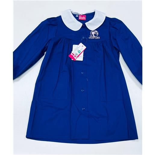 Disney grembiule scuola elementare blu bambina Disney ricamo barbie made in italy g201