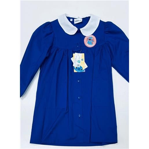 Disney grembiule scuola elementare blu bambina Disney ricamo stitch made in italy g205