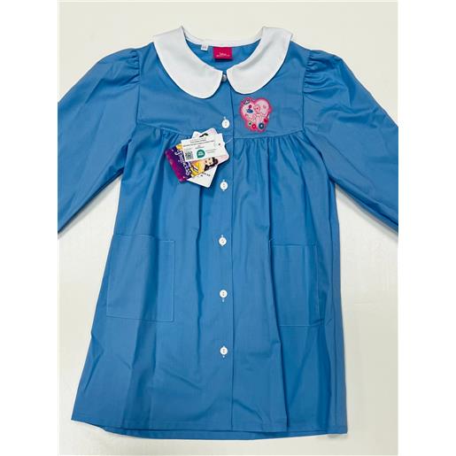 Disney grembiule scuola elementare celeste bambina Disney ricamo principesse made in italy g203