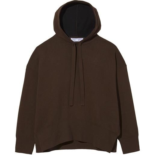 Proenza Schouler White Label felpa con spalle scese - marrone