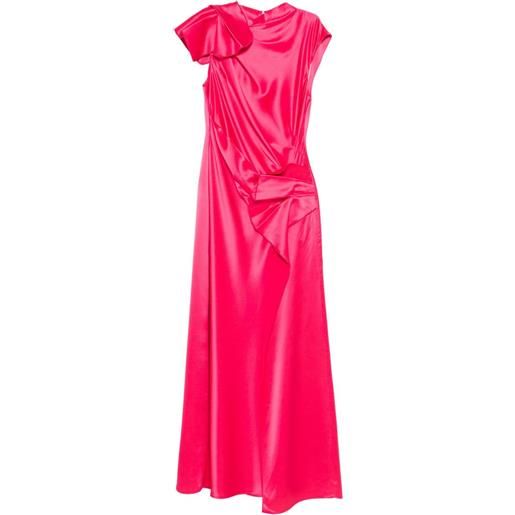 Acler abito lungo ramshaw - rosa