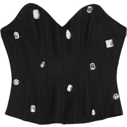 David Koma corsetto con decorazione - nero