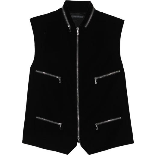 Giorgio Armani gilet con zip - nero