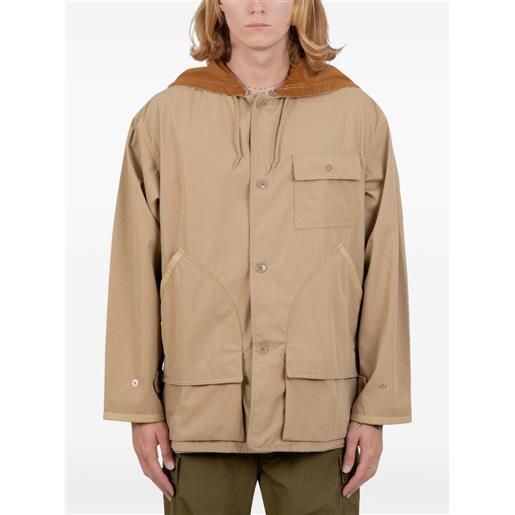BEAMS PLUS giacca con cappuccio - marrone