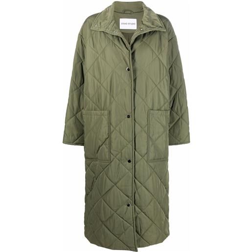 STAND STUDIO cappotto trapuntato - verde