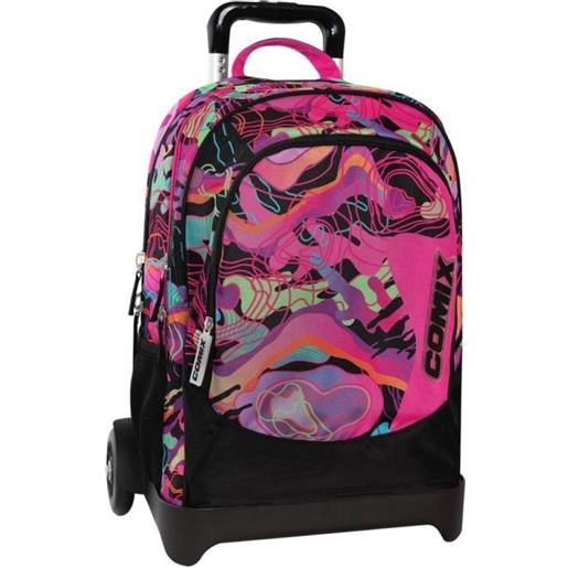 Zaino trolley staccabile comix wave rosa