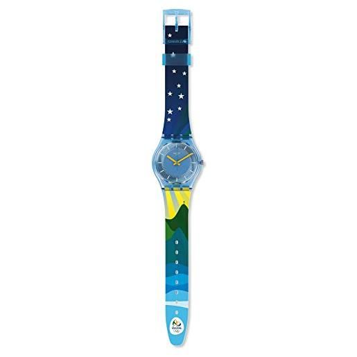 Swatch watch gent gs147 cartolina, cinghia