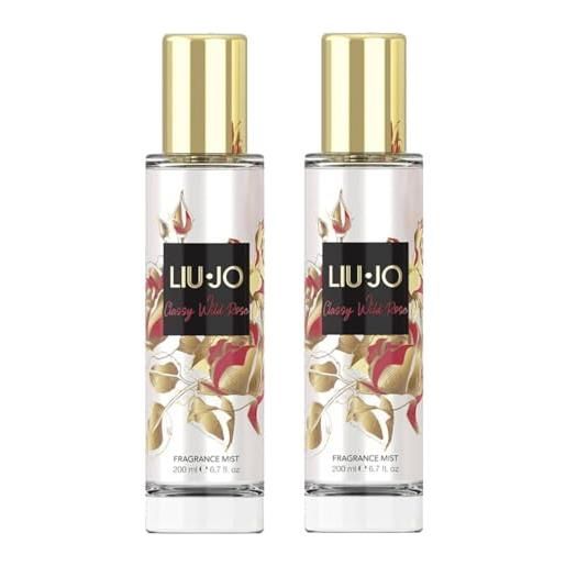 Liu Jo Jeans liu jo classy wild rose acqua corpo profumata donna 200 ml - spray floreale rinfrescante con note di rosa selvaggia - profumo corpo leggero estivo (classy wild rose 2 unità)