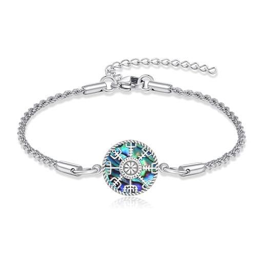 REDSUN Collana celtica in argento sterling 925 con freccia vichinga, amuleto, ciondolo a forma di nodo, collana con ciondolo celtico, amuleto, gioielli per uomini, figli, ragazzi e donne