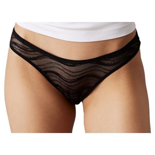 Calvin Klein perizomi donna confezione da 3 invisibles senza cuciture, multicolore (black/vintage pink/subdued), m