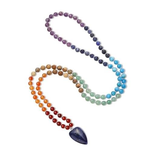 Collana Di Moda Con Perline Di Pietra Di Luna Arcobaleno – 9 Fili, Gioielli Con Pietre Preziose Naturali Da 1132 Ct - Italia - Foto 5