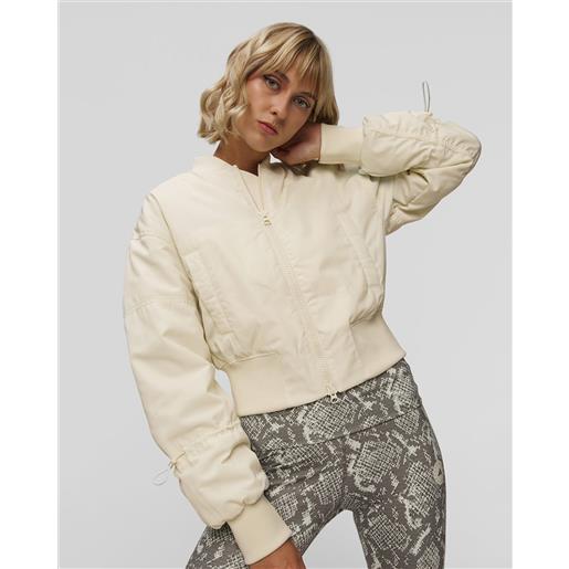 Adidas by Stella McCartney giacca bomber color crema da donna adidas by stella mccartney