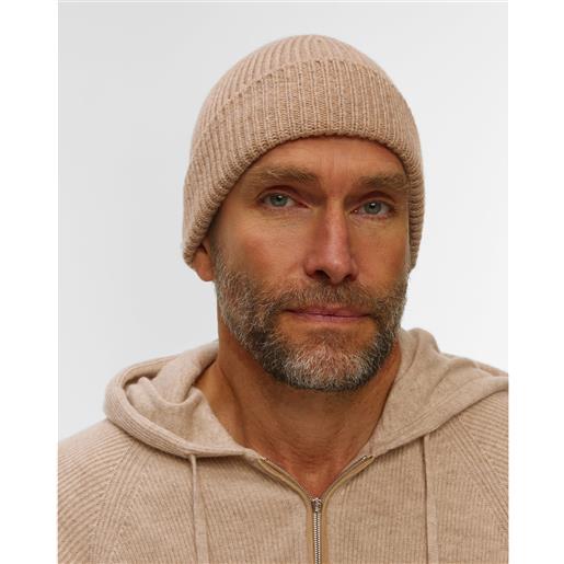 Johnstons of Elgin berretto beige in cashmere johnstons of elgin
