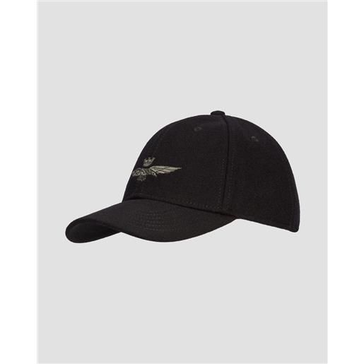 Aeronautica Militare cappellino nero in lana Aeronautica Militare