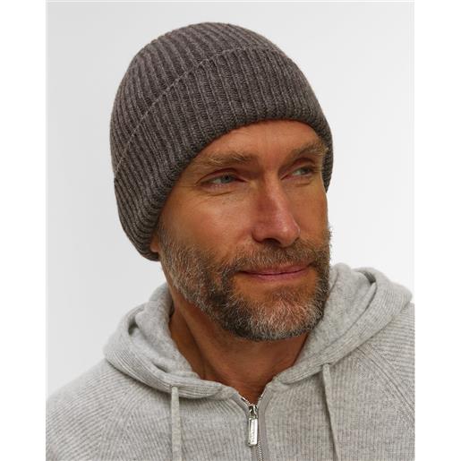 Johnstons of Elgin berretto grigio scuro in cashmere johnstons of elgin
