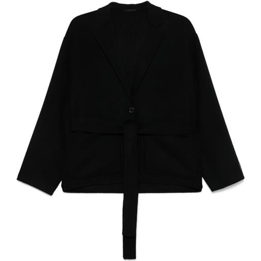 Kenzo giacca con cintura - nero