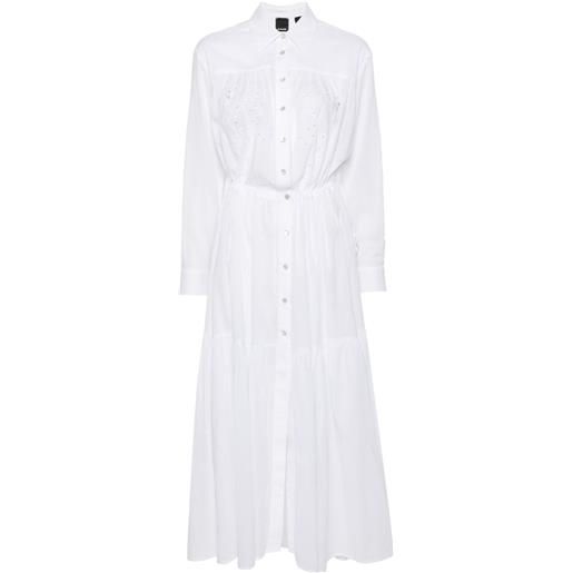 PINKO chemisier lungo dolce vita - bianco