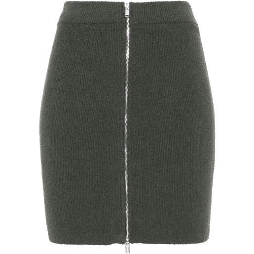 Nanushka minigonna con zip - grigio