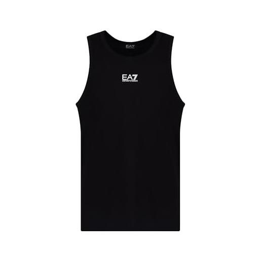 EA7 emporio armani core identity canotta da uomo, senza maniche, colore nero, nero , m