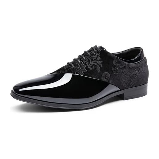 Scarpe Oxford Uomo Bruno Marc - Stringate Eleganti Derby In Pelle Sintetica Nero Taglia 41.5 - Foto 13