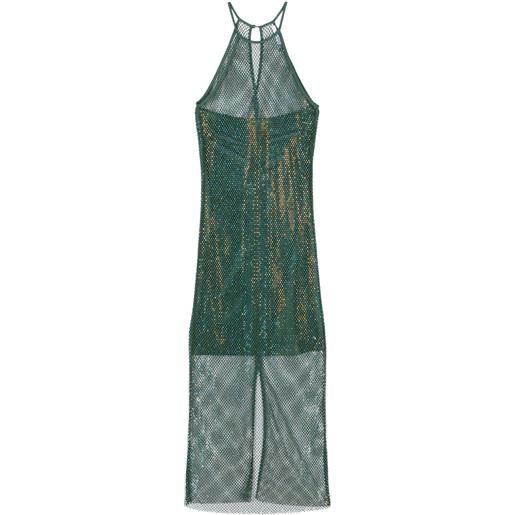 Patrizia Pepe abito lungo con strass - verde