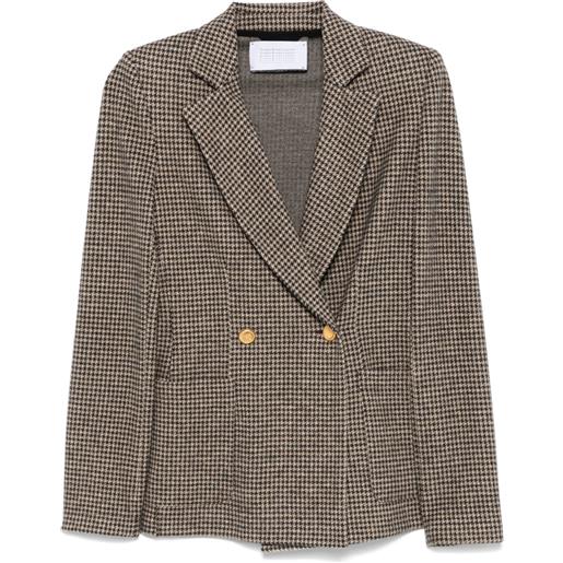 Harris Wharf London blazer con motivo pied-de-poule - toni neutri