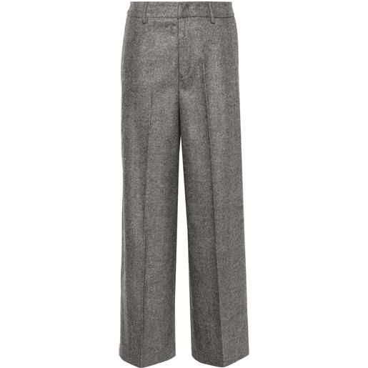 PT Torino pantaloni con motivo a spina di pesce - grigio