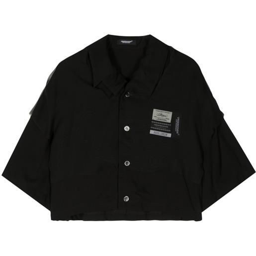 Undercover camicia con applicazione - nero