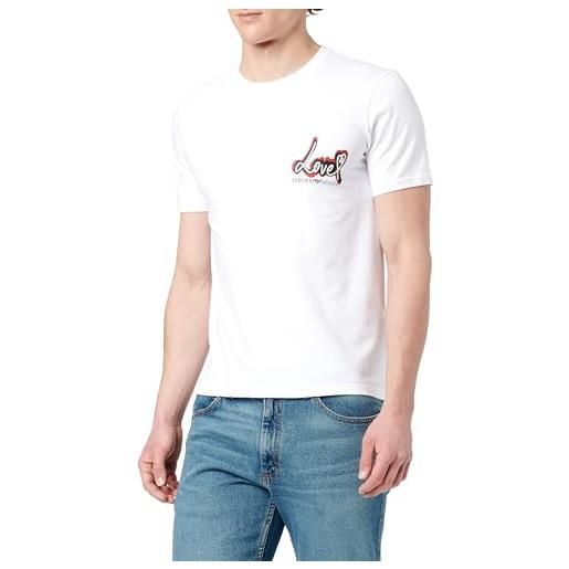 Emporio armani s/sleeve t-shirt, bianco, m uomo