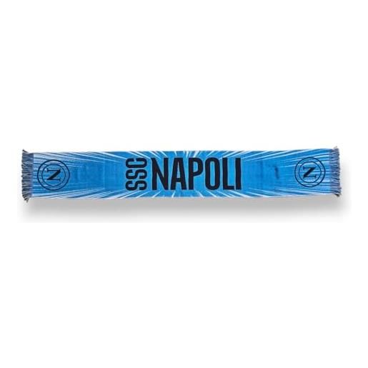 Écharpe Officielle SSC Napoli, Logo Rayé, 180cm, Enzo Castellano, Bleue