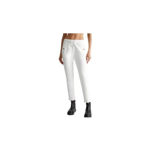 Liu Jo pantalone donna jogging in felpa white sugar e25lj06 tf4095 fs090 10607 s