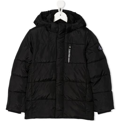 Calvin Klein Kids piumino con stampa - nero