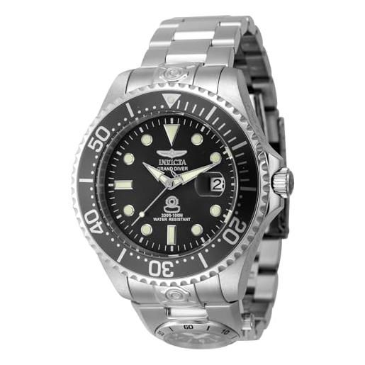 Invicta Pro Diver – Orologio Automatico Uomo In Acciaio, Cassa 47mm, Quadrante Rosso, Impermeabile 10 ATM