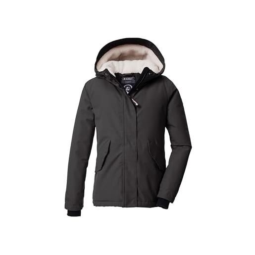 Killtec bambine e ragazze giacca funzionale/giacca da esterno con cappuccio kow 235 grls jckt, dunkelstein, 152, 43592-000