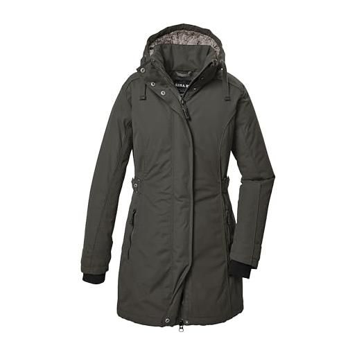 G.I.G.A. DX donna parka impermeabile funzionale con cappuccio senza zip gw 70 wmn prk, dunkel feuerrot, 46, 41863-000