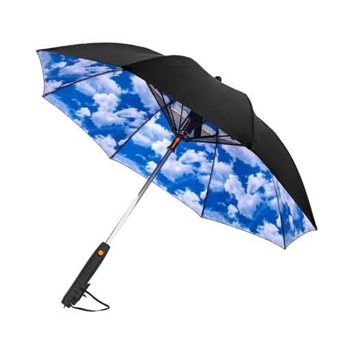 Generico ombrello 3 in 1 ventola e mister, 2024 nuovo ombrello blocco uv ventola, ombrellone protezione uv, ombrello ventola ricaricabile tramite usb, ombrello ventola raffreddamento portatile