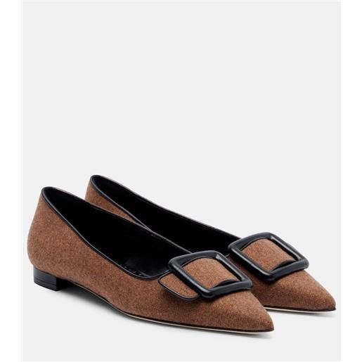 Manolo Blahnik ballerine maysale in canvas