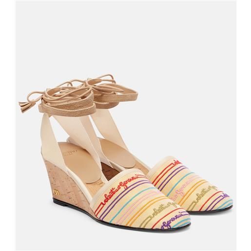 Valentino Garavani espadrillas con zeppa la cruisette 75