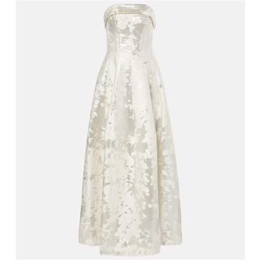 Simkhai abito lungo a corsetto octavia in lamã©