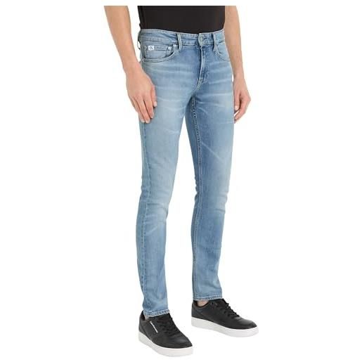Calvin Klein jeans slim j30j324200 pantaloni di jeans, denim (denim light), 33w / 34l uomo